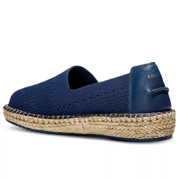 Cole Haan Cloudfeel Stitchlite Espadrille Marine Blue Knit - Picture 3 of 8